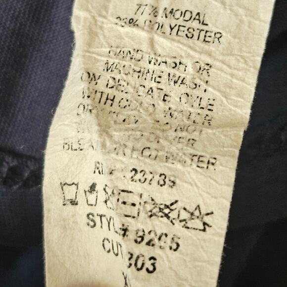 Blue Open Shoulder Made in the USA Tee Size XS - Picture 4 of 4